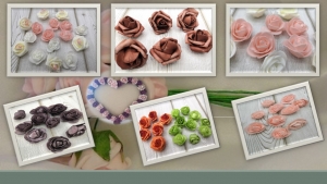 Mini  rózsafejek 10db/cs krém