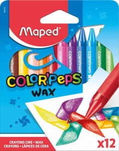 Zsírkréta 12db-os MAPED wax