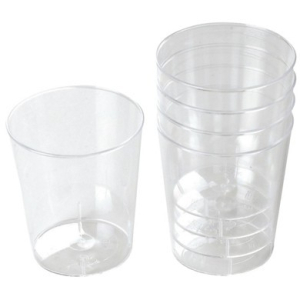 Műanyag pohár víztiszta snapszos 4cl 50db/csomag